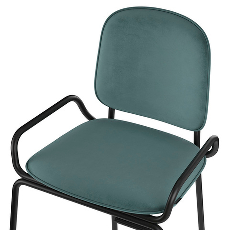 Стул барный Latitude Ror 2 Frame черный/зеленый