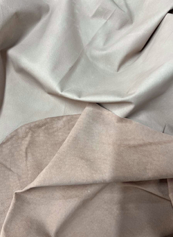 Кожа натуральная, лицевой велюр, 0,7 мм, пудровый