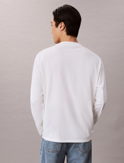 Лонгслив Calvin Klein Monogram Relaxed Bright White