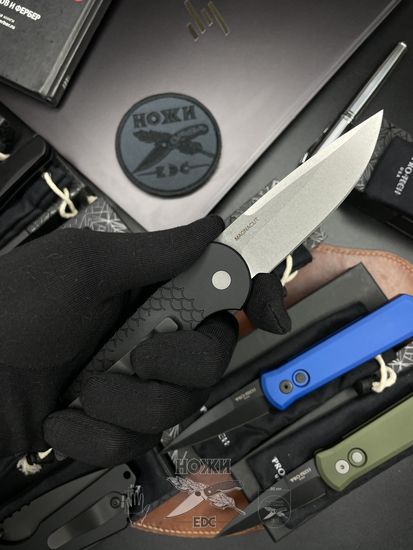 Складной нож Pro-Tech Tactical Response TR-3 MC1 c клинком из стали CPM-Magnacut, рукоять алюминий / серебро