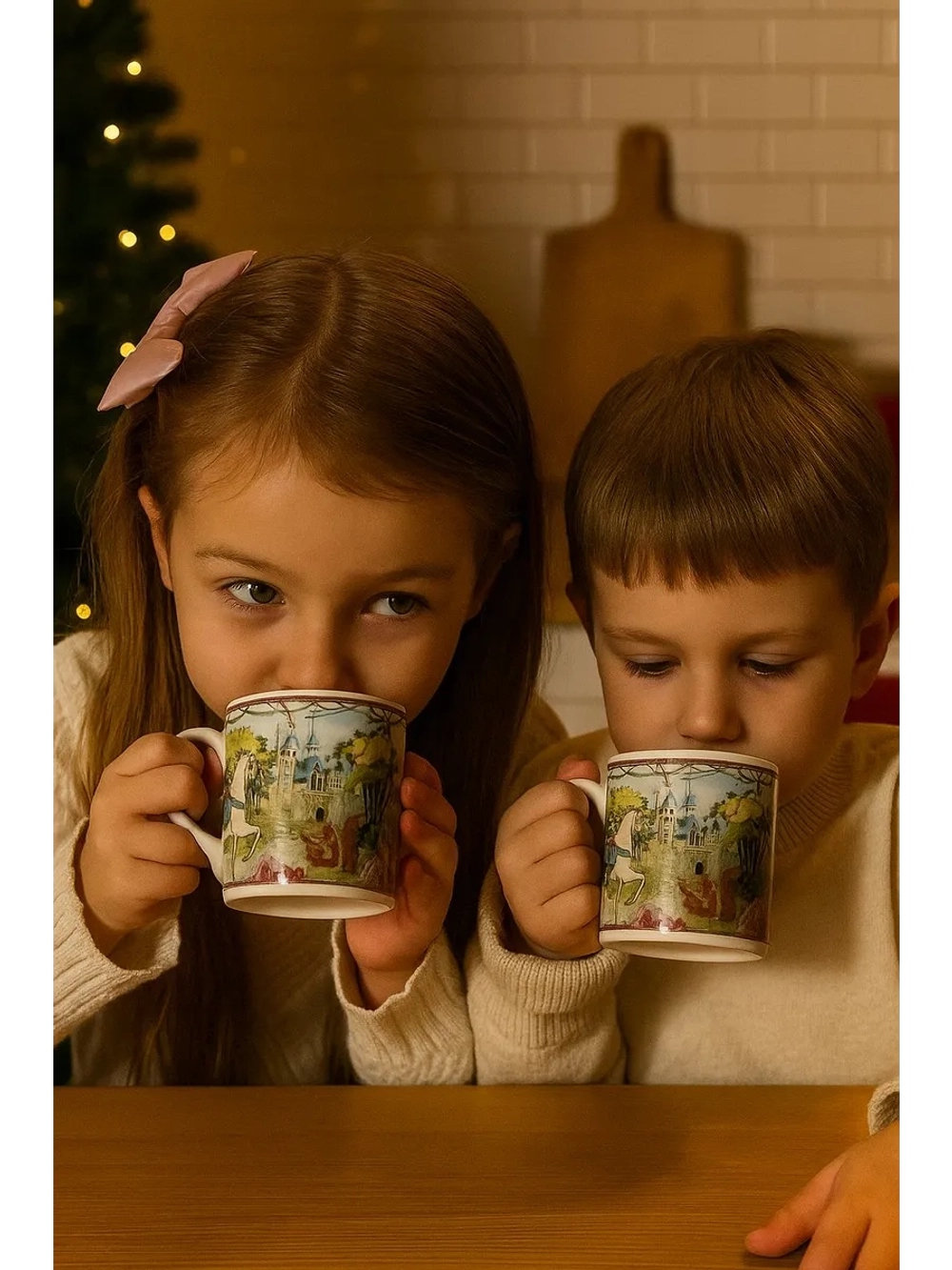 Новогодние кружки с изображением лошади