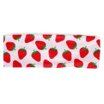 Повязка на голову детская "Розовое облако", клубнички, микс 2 цвета, 6,5*20см (Кокетка)