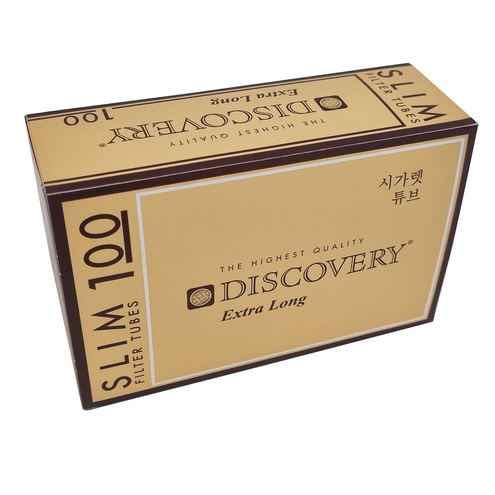 Гильзы для сигарет "Discovery" Slim Extra Long Filter 24мм 100шт.
