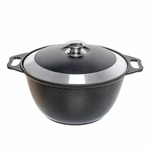 Кастрюля 3л литой алюминий с крышкой КМ-к30а