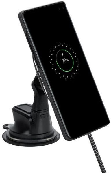 Автомобильный держатель Pitaka New MagMount QI Suction Cup CMS3001Q (Black)