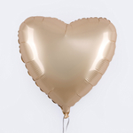 Сердце 18" Звездное Золото, Матовый Fm