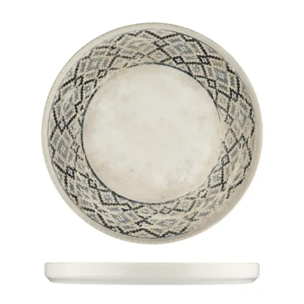 Тарелка с бортом d 25 см h2,3 см Rug By Bone Innovation [6]