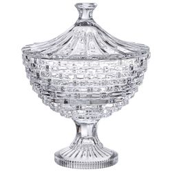 БЛЮДО С КРЫШКОЙ НА НОЖКЕ "SAPHIR" 17,8Х25,3 СМ