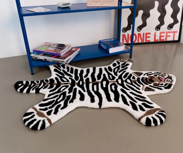 Коврик Тигр белый, 100х70 см