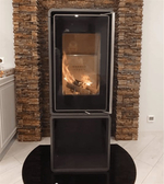 Печь-Камин АСТОВ КУБ (ПК 4581) (МЕТ. НА ДРОВНИКЕ)