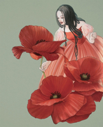 Guardian fairy of a strange garden. Coloring Book