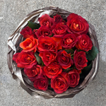 Кофе-брейк — букет интерьерных роз