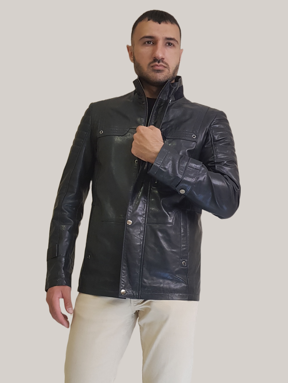 Мужская кожаная куртка