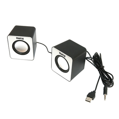 Акустика 2.0 Dialog AC-02UP/USB Black-White