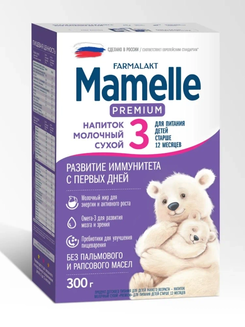 PREMIUM MAMELLE 3 напиток молочный сухой ( с 12 мес) 300г