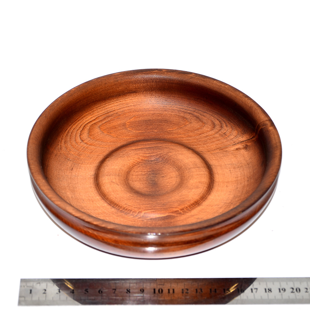 Деревянная тарелка Art of Siberia блюдо из сибирского кедра 210 мм. T13