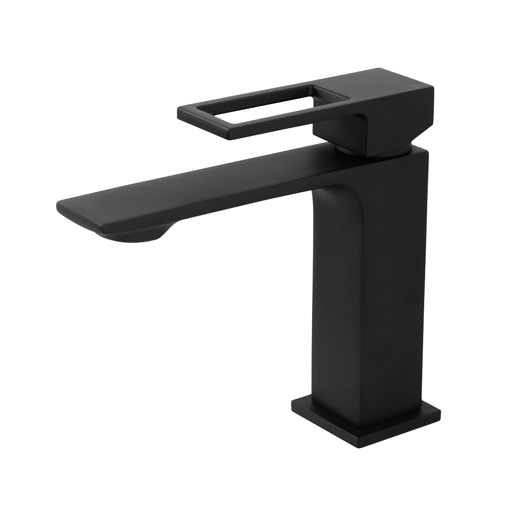 Смеситель для раковины BelBagno LUCE LUC-LVM-NERO черный матовый