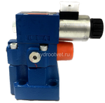 DBW10B2-5X/100CW220-50N9K4 - Предохранительный клапан Ду10 с давлением настройки до 100 бар, управление - X и Y - внутренние с разгрузкой B = открыт с электроуправлением W220