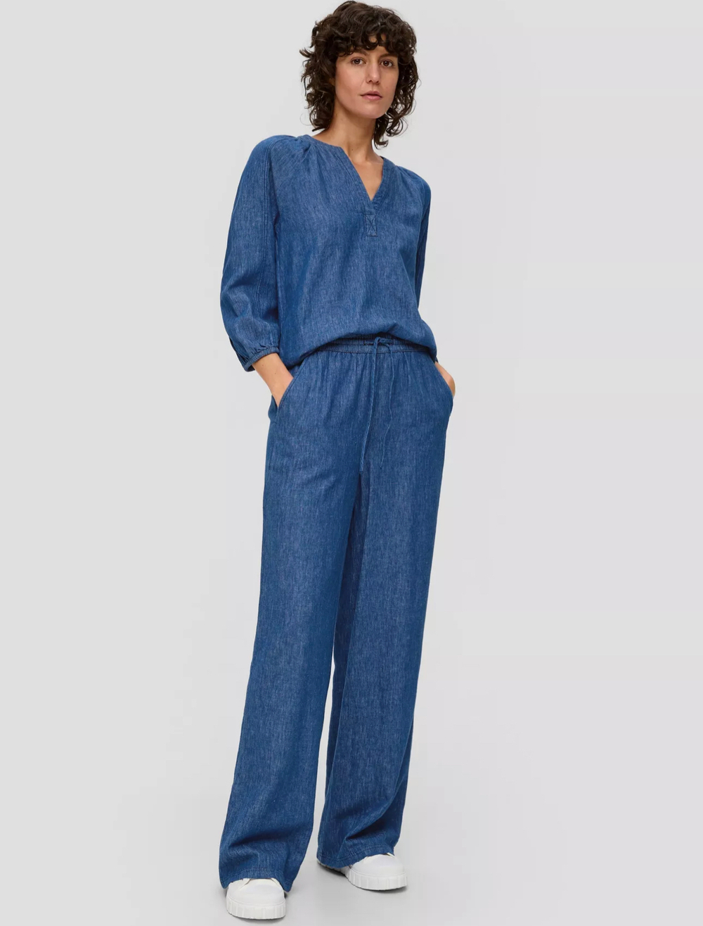 Relaxed: Twillhose mit Wide leg s.Oliver