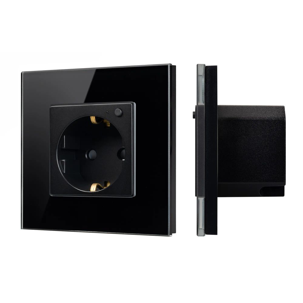 Розетка электрическая с Zigbee управлением SCT-OMALI-EUZB1-PL-BK (240V, 16A, Zigbee) (Arlight, -) 050216