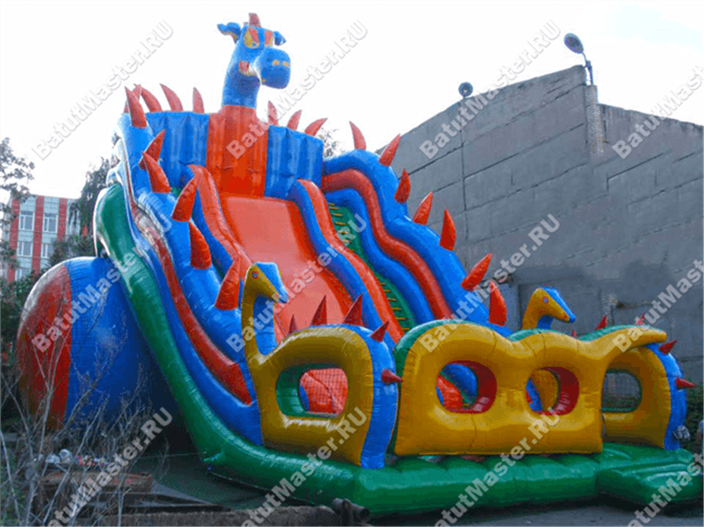 Батут-горка "Дракон 2", 18*8*13 м