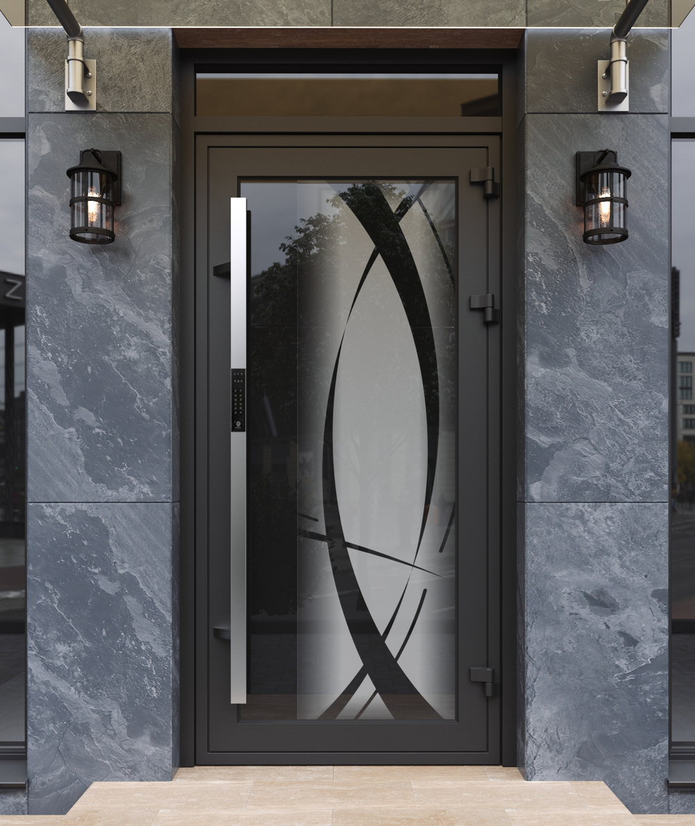 Арт. 50×25 INOX PREMIUM DIRCODE BIO 2.0 — система доступа для алюминиевых дверей под ключ