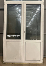 Дверь Пластиковая Б/У 223(в) х 144(ш) Штульповая (Балконный блок)