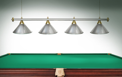 Лампа STARTBILLIARDS 4 пл. (плафоны золотые,штанга золотая,фурнитура золото)