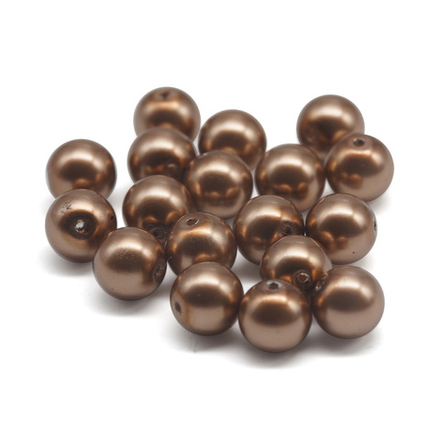 131-10-011 Хрустальный жемчуг Bronze 6мм. 20 шт. Preciosa