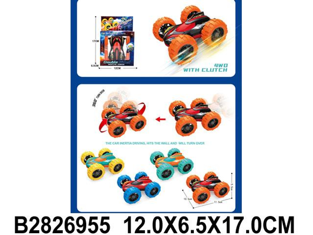 Игрушка Джип-перевертыш инерционный, 6668-6B