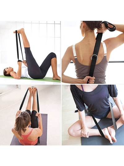 Ремень для йоги 180х4см, розовый