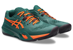 Мужские кроссовки для Падел Asics Gel-Resolution X Padel - jewel green/energy orange