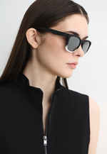 Спортивные очки 100% HUDSON - Soft Tact Black / White Fade - Black Mirror Lens