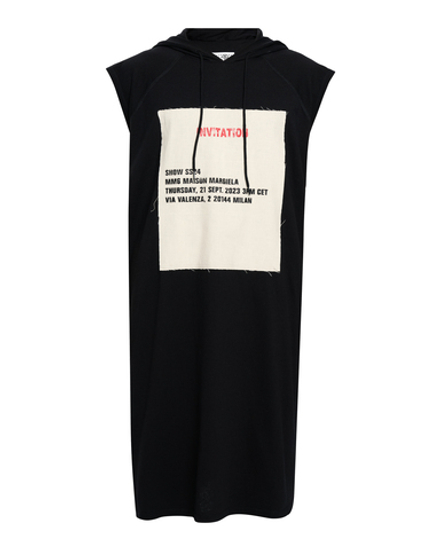 MM6 MAISON MARGIELA ТОП БЕЗ РУКАВОВ ЖЕНСКИЙ С КАПЮШОНОМ