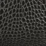 Визитница карманная BEFLER "Кайман", на 40 визиток, натуральная кожа, крокодил, черная, V.30.-13