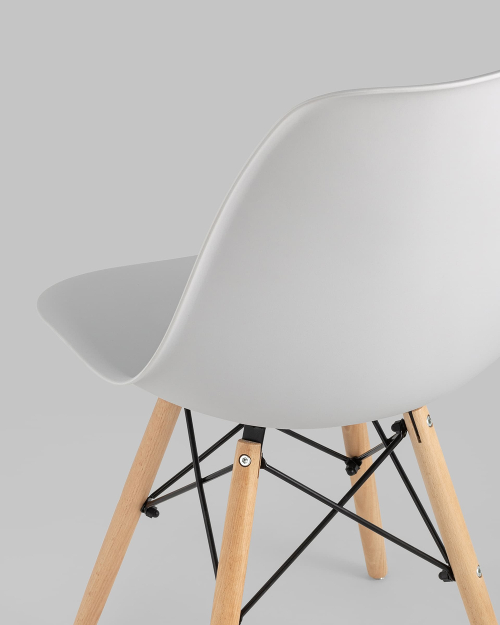 Стул Eames Style DSW светло-серый x4 (разборный каркас)