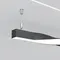 Радиусный профиль 35x35 Скрученный левый черный Led Strip alm-3535r-b-tl-90°-0.4m