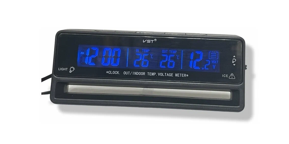 Авто часы VST 7010V RGB (изменяемая подсветка)