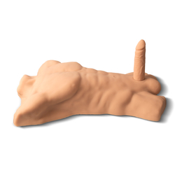 SILEXD Apollo L - Торс с фаллоимитатором, телесный, 7'