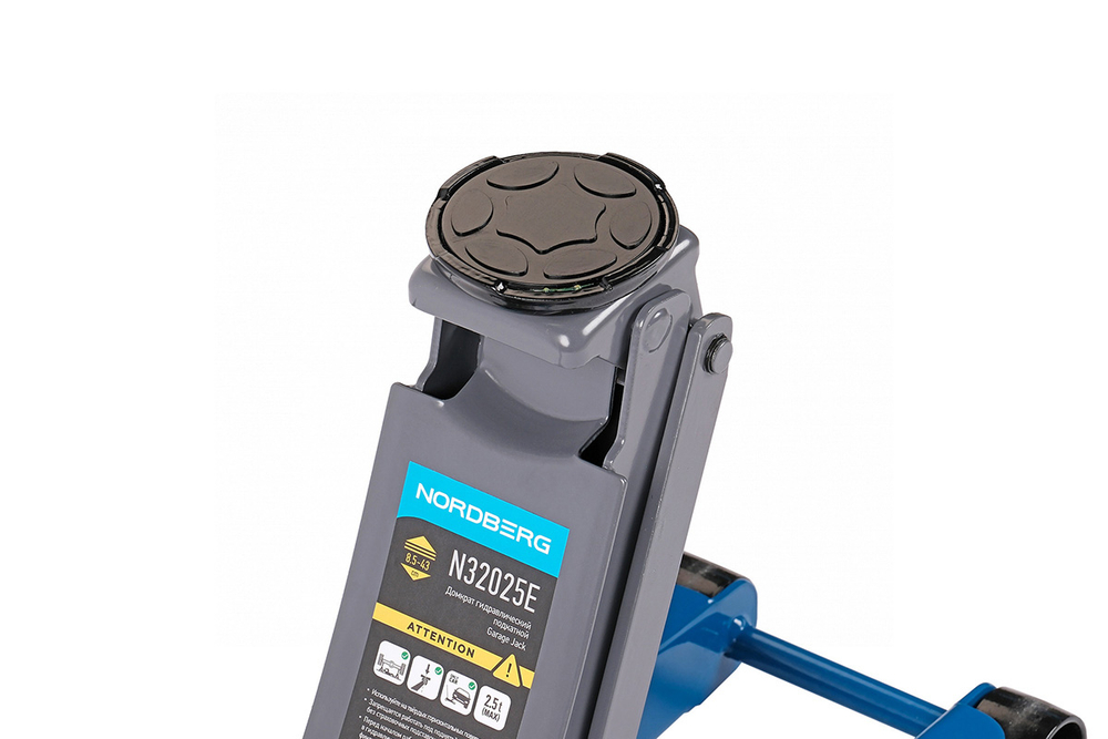 NORDBERG (N32025E) Домкрат подкатной 2,5 т с резиновой насадкой