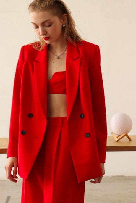 Жакет двубортный мужского кроя