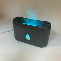 Аромадиффузор ультразвуковой Flame Black с эффектом пламени