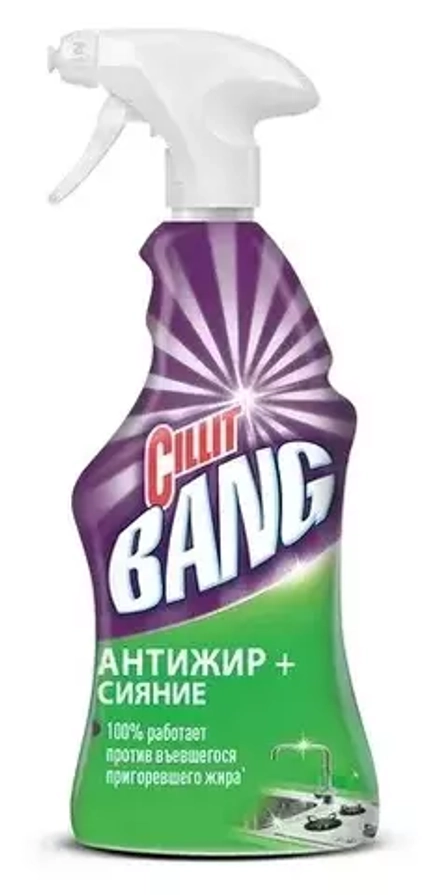 Чистящее средство Антижир+сияние Cillit BANG, 750 мл
