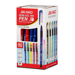 Ручка шариковая, масляная, Basir, синие чернила, разноцветный корпус, 50 шт