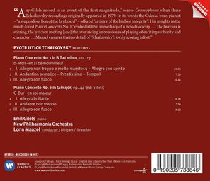 Emil Gilels, New Philharmonia Orchestra, Lorin Maazel / Tchaikovsky: Piano Concertos Nos 1 & 2 (CD)