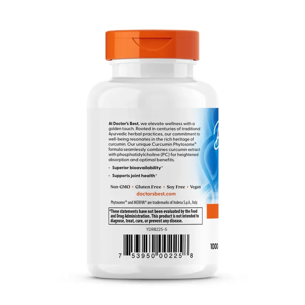 Curcumin Phytosome with Meriva 1000 мг на порцию 60 капсул Doctors Best
