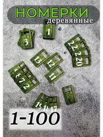 Номерки для гардероба 3х5 см