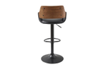 Стул барный JY3143X-L черный/орех/черный