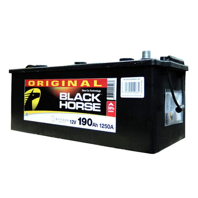 АКБ 6СТ-190 Black Horse росс.конус