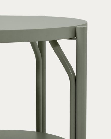 Тумба для ванной Arely из стали и зеленого лака 60 x 40 см